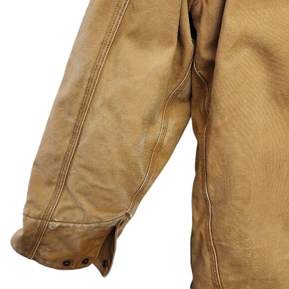 Walls Blizzard Prof Vtg Duck Brown corduroy collar chore work canvas coat XL - Picture 7 of 14